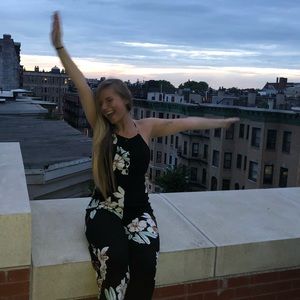 Urban outfitters cropped jumpsuit
